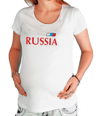 Футболка для беременных Сборная России по футболу