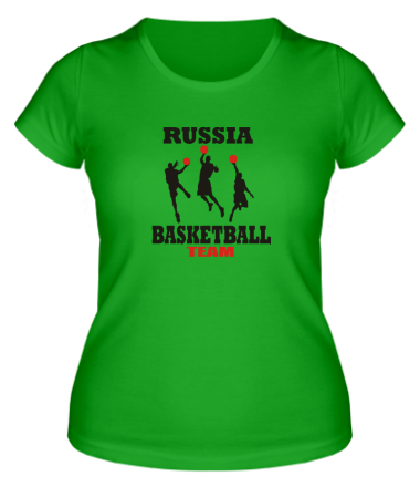 Женская футболка Русский баскетбол