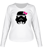 Женская футболка длинный рукав Штурмовик с бантиком фото