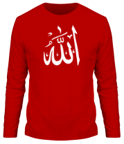 Мужская футболка длинный рукав Аллах фото