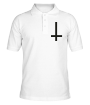 Мужская футболка поло Перевёрнутый крест фото