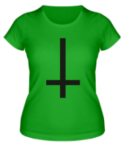 Женская футболка Перевёрнутый крест фото