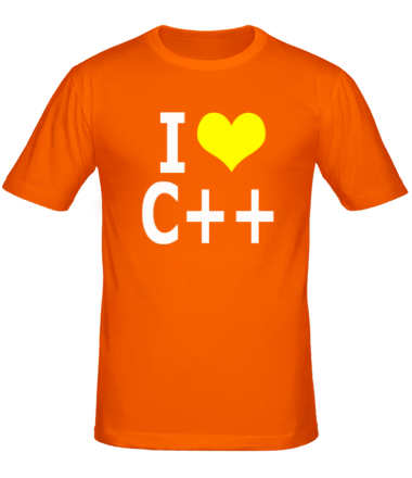 Мужская футболка I love C++