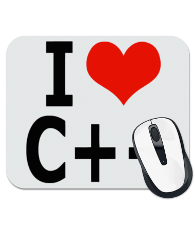 Коврик для мыши I love C++