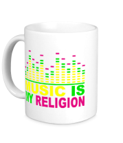 Кружка Music is my religion фото
