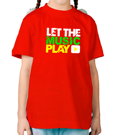 Детская футболка Let the music play