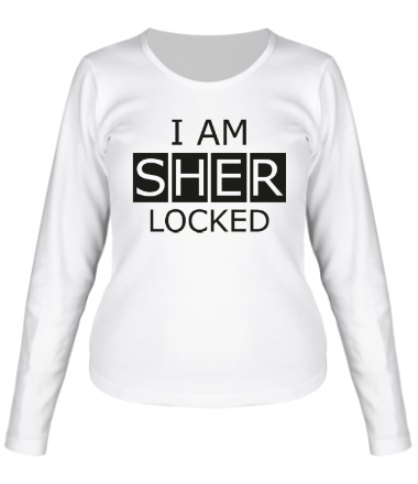 Женская футболка длинный рукав I am Sherlock