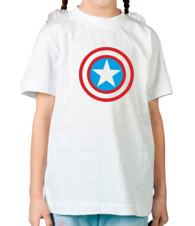 Детская футболка Щит Капитана Америка