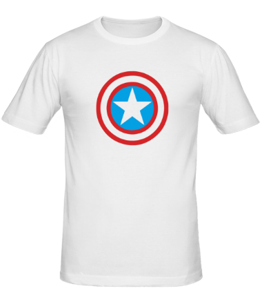 Мужская футболка Щит Капитана Америка
