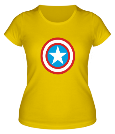 Женская футболка Щит Капитана Америка