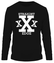 Мужская футболка длинный рукав Straight edge фото
