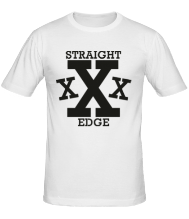 Мужская футболка Straight edge