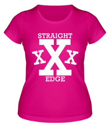 Женская футболка Straight edge