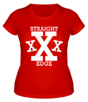 Женская футболка Straight edge фото