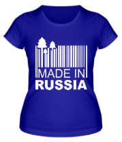Женская футболка Made in Russia штрихкод фото