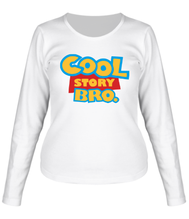 Женская футболка длинный рукав Cool Story