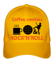 Бейсболка Coffee, cookies, ROCK'N'ROLL фото