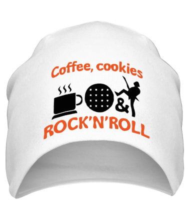 Шапка Coffee, cookies, ROCK'N'ROLL