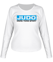 Женская футболка длинный рукав Дзюдо больше чем  фото