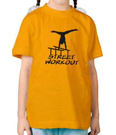 Детская футболка Street workout надпись