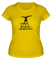 Женская футболка Street workout надпись фото