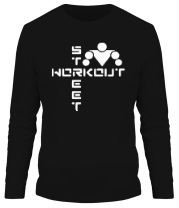 Мужская футболка длинный рукав Street Workout (крестом) фото