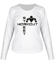 Женская футболка длинный рукав Street Workout (крестом) фото