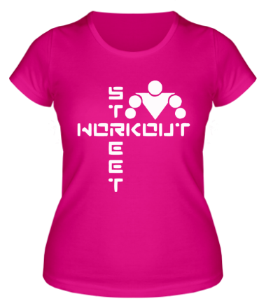 Женская футболка Street Workout (крестом)