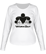 Женская футболка длинный рукав Workout