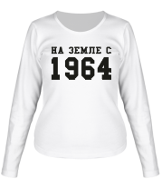 Женская футболка длинный рукав На земле с 1964 фото