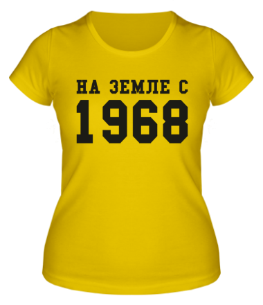 Женская футболка На земле с 1968
