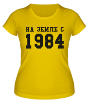 Женская футболка На земле с 1984 фото
