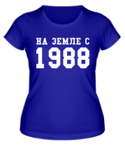 Женская футболка На земле с 1988 фото