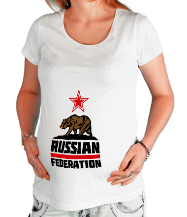 Футболка для беременных Russian Federation
