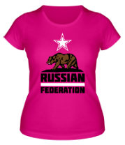 Женская футболка Russian Federation фото