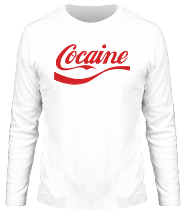 Мужская футболка длинный рукав Cocaine
