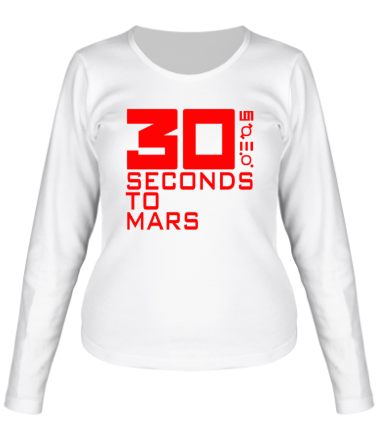 Женская футболка длинный рукав 30 seconds to mars