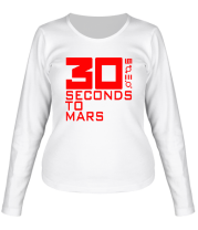 Женская футболка длинный рукав 30 seconds to mars фото