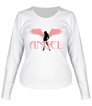 Женская футболка длинный рукав Angel