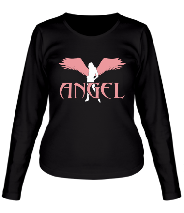 Женская футболка длинный рукав Angel