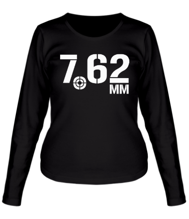Женская футболка длинный рукав 7.62 мм