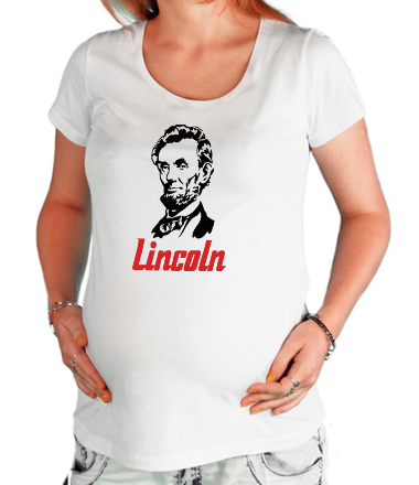 Футболка для беременных Abraham Lincoln