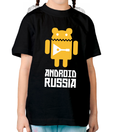 Детская футболка Android Russia