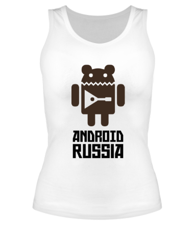 Женская майка борцовка Android Russia