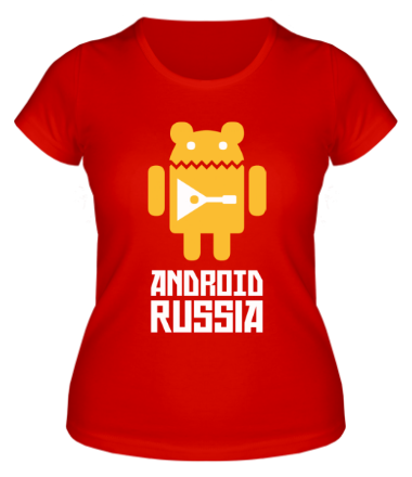 Женская футболка Android Russia