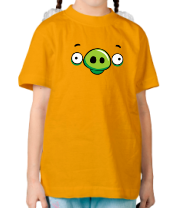 Детская футболка Angry Birds Pig Face фото