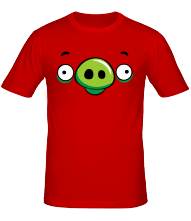 Мужская футболка Angry Birds Pig Face
