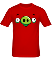 Мужская футболка Angry Birds Pig Face фото