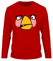 Мужская футболка длинный рукав Angry Birds Matilda Face фото