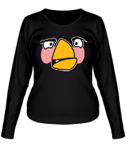 Женская футболка длинный рукав Angry Birds Matilda Face фото